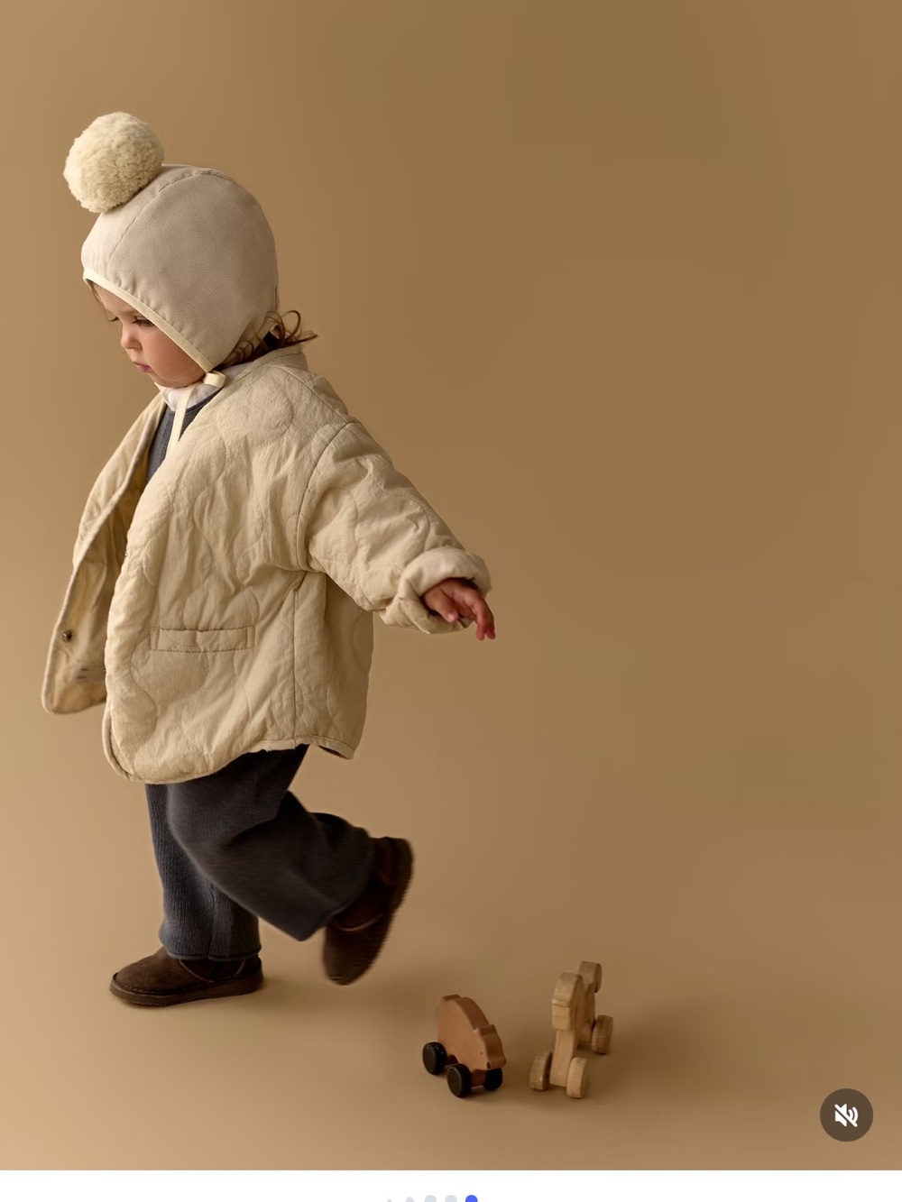 Kids Brown Slip-On Soft Sole Shoes - Cozy Everyday Footwear